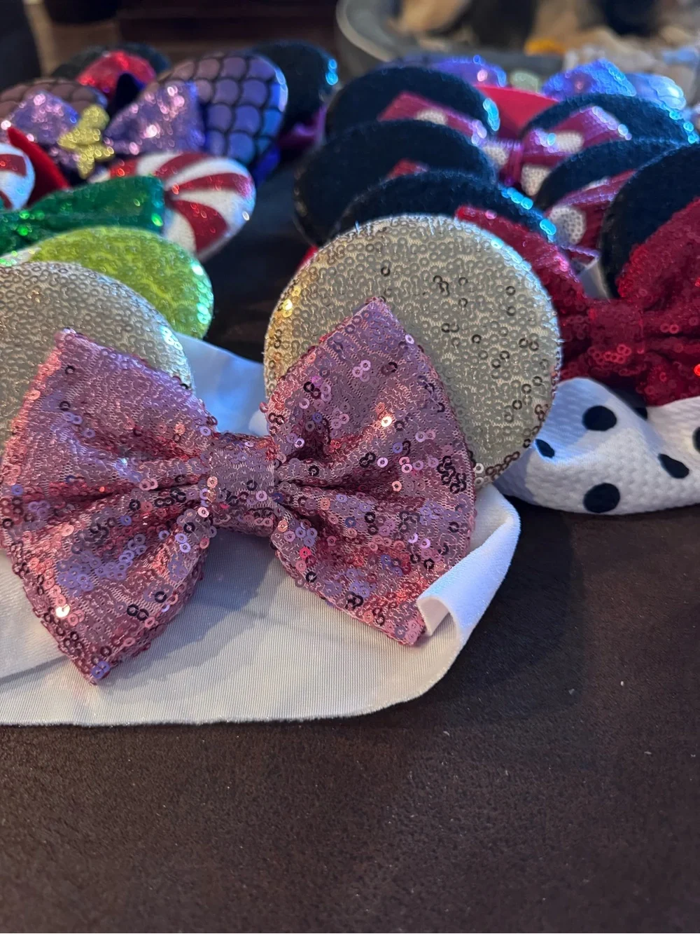 Bulk Lot of 26 Brand New Stretchy Minnie Ear Infant Headbands-Wholesale Pricing